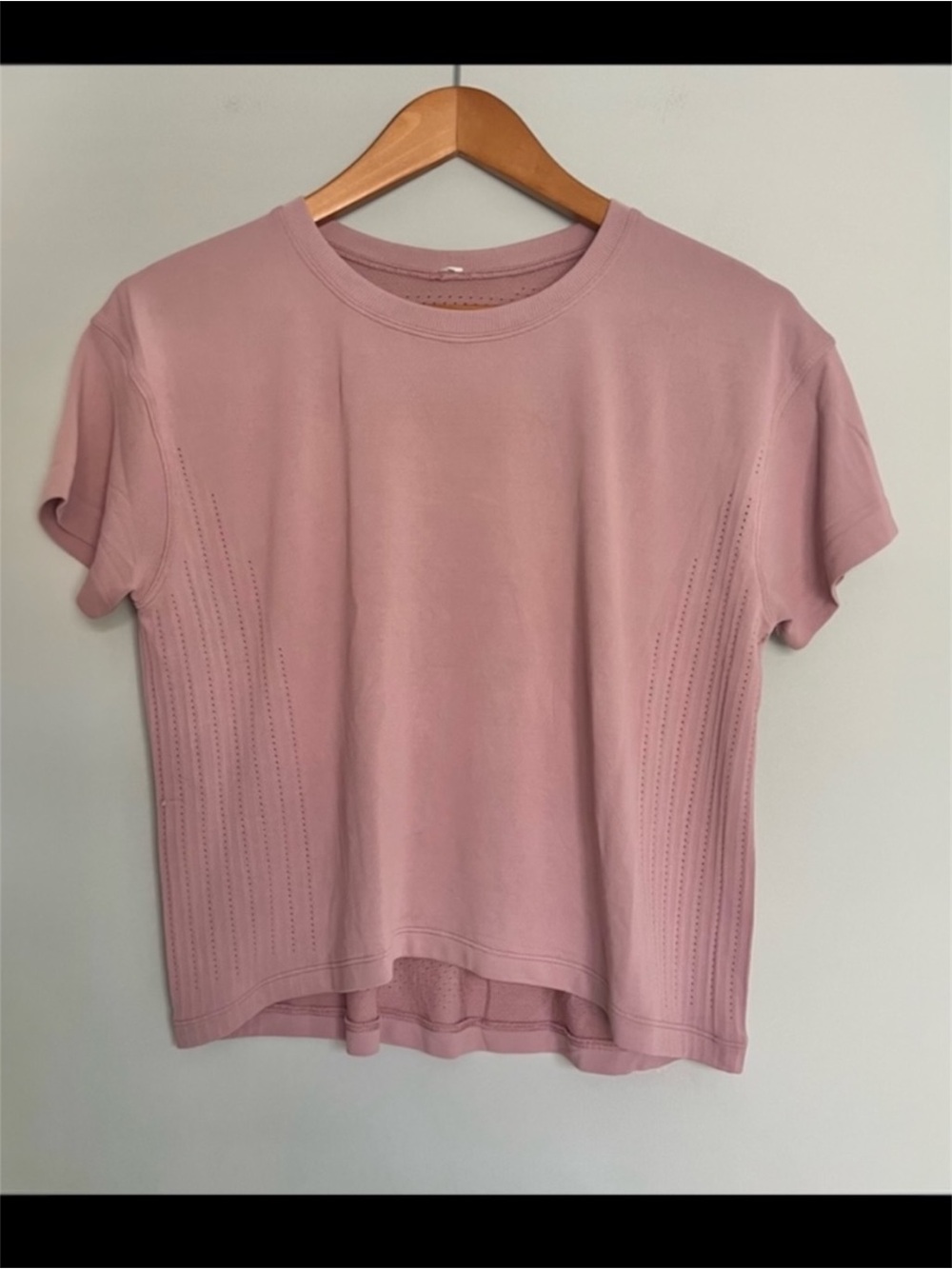 Lululemon Train To Be Short Sleeve Pink Taupe Size Medium